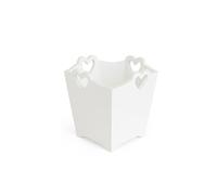 Melody Maison White Wooden Bin With Heart Cut Out Melody Maison White