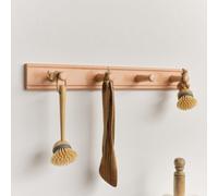 Melody Maison Wooden Peach Wall Utensil Hanging Hooks - 60Cm