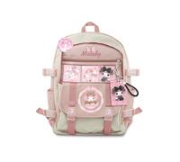(Melody) Melody Kuromi Cinnamoroll Purin Backpack Large Capacity Schoolbag Girl Kid Gift
