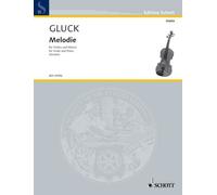 Melody No. 8 violin and piano (intermediate) Gluck Schott Music Saddle-wire stit