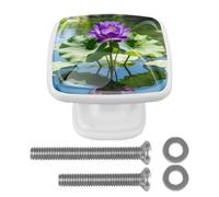 Melody of QuietRound Corner Square Drawer Pulls,Stainless Steel Cabinet Handles, Matte Black Furniture Knobs