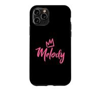 Melody the Queen/Pink Crown & Name for Women Called Melody Case for iPhone 11 Pro