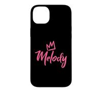 Melody the Queen/Pink Crown & Name for Women Called Melody Case for iPhone 14 Plus
