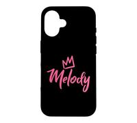 Melody the Queen/Pink Crown & Name for Women Called Melody Case for iPhone 16
