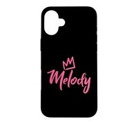 Melody the Queen/Pink Crown & Name for Women Called Melody Case for iPhone 16 Plus