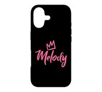 Melody the Queen/Pink Crown & Name for Women Called Melody Case for iPhone 17
