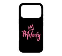 Melody the Queen/Pink Crown & Name for Women Called Melody Case for iPhone 17 Pro