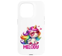 Melody Unicorn Name Personalized Design Case for iPhone 15 Pro