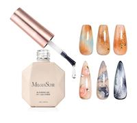 MelodySusie Clear Blooming Gel for Nail Design, Marble Watercolor UV Gel Nail Polish, Spreading Effect Sheer Painting Gel Nail Art Supplies, Nail Salon Manicure at Home for Women, 0.53 Fl Oz