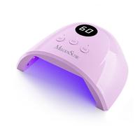 MelodySusie Compact Advanced UV Nail Lamp, P-Plus30F Nail Light with 3 Timers & Smart Sensor Cures All Gels, Especially Rhinestone Glue, Solid & Liner Gel Polishes for Advanced DIY at Home Purple
