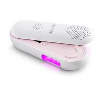 MelodySusie Compact Cordless UV Nail Lamp, P-PLUS20F with Innovative Rotatable Panel & UV Protection Design, Rechargeable UV Light Cures All Gels, Especially Rhinestone Glue & Liner Gel Polish Pink