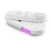 MelodySusie Compact Cordless UV Nail Lamp, P-PLUS20F with Innovative Rotatable Panel & UV Protection Design, Rechargeable UV Light Cures All Gels, Especially Rhinestone Glue & Liner Gel Polish White