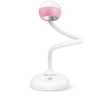 MelodySusie Gooseneck Cordless UV Nail Lamp with Adjustable Light Angle, S-Pro09M 2-in-1 Rechargeable Fast Curing Nail Dryer Cures All Gels, Especially Rhinestone Glue & Liner Gel Polish Matte Pink