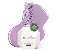 MelodySusie Hema Free Gel Nail Polish, 0.5 Fl Oz Thick Lavender Purple Gel Polish, Non-Toxic, Long Lasting, Soak Off UV Nail Polish, Manicure Nail Design Salon DIY Nail Art at Home K0786