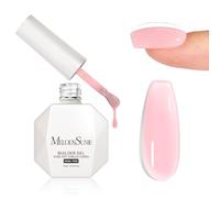MelodySusie Hema Free Light Pink Builder Nail Gel for Nails Thickening, 0.5 Fl Oz, Soak Off UV Extension Gel, Nail Art Design Salon DIY Manicure at Home for Women H1608