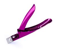 MELODYSUSIE Nail Clippers Tip Cutters for Acrylic False Fake Gel Artificial Nails Rustproof Sharp Professional Manicure Pedicure Trimmer Nail Care Tools, Plum