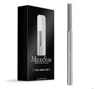 MelodySusie Nature Nail Buffer Nail Drill Bit 3/32'', Professional Safety Carbide Nail Bit for Nature Nail Bed File Cuticle Dead Skin Cleaning Nail Prepare, Two Way Rotate, Manicure Nail Salon Supply