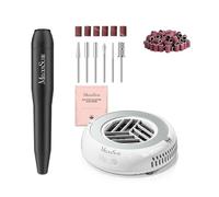 MelodySusie PC120I Nail Drill 20000RPM E File Black and PocketSized Mini Nail Dust Collector HProA for Beginners