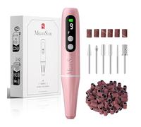 MelodySusie PC90G Rechargeable Nail Drill 20000RPM, Portable Electric Nail File for Manicure & Pedicure, Cordless Efiles for Acrylic Nails Lightweight Nail Care Tool for Home & Salon (Pink)