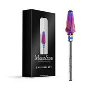 MelodySusie Professional Tornado Nail Drill Bits, 3/32'' Carbide Tungsten Multi-function Bits, Suitable for Manicure Pedicure Cuticle Gel Polishing, Medium, Series BX