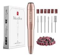MELODYSUSIE Sheen Electric Nail Files 20000RPM for Beginners, Professional Compact Nail Drill Machine Set for Acrylics Nails, Efile with Nail Clippers Manicure and Pedicure Set, with UK Plug, Gold