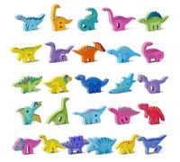 Melofaver Wooden Puzzle for Kids Ages 3-5, Dinosaur Shape Alphabet Puzzle