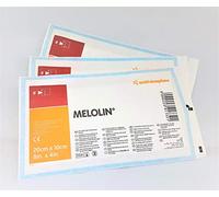 MELOLIN Sterile Non-Adherent Dressings - Qty 10, Individual Packs, Available in S, M/L, & XL, Ideal for Wound Care, Non-Stick Gauze (XL Wound, 20cm x 10cm)