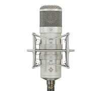 Melon Audio MA-47 Studio Condenser Microphone, 34mm Vintage Gold Large Diaphragm Capsule - Includes Pop Filter, Metal Shock Mount, XLR Cable and Wooden Mic Case - for Professional Vocal Recording