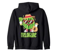 Melon Millionaire Pun Zip Hoodie