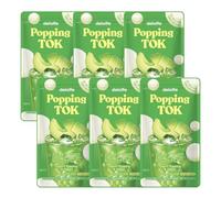 Melon Sparkling Drink with Yogurt Popping Boba 230ml (Pack of 6) - Korean Pouch Beverage, Refreshing Fizzy Melon Flavour with Chewy Yogurt Boba, Fun and Fruity Drink to Enjoy Chilled