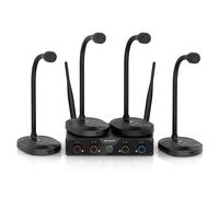 MELONARE 4-Channel Wireless Conference Microphone System, UHF Compact
