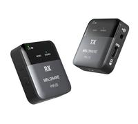 MELONARE PM-2S Portable Wireless in Ear Monitor System, Mono/Stereo Switch, Wireless Transmitter and Receiver, 24bit/48kHz Audio, OTG Input, IEM for Live Shows