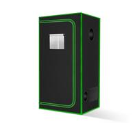 MELONFARM Small Grow Tent for Aerogarden，18”x18”x48” ，Hydroponics Growing System ，Highly Reflective 600D Diamond Mylar Canvas with Ventilation window and Floor Tray for Hydroponic Indoor Plant Growing