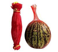 Melons Hammock Pack Of 100 Watermelon Nets - Heavy Duty Fruit Hammock, High Bearing Capacity Melons Cradle, Reusable Cantaloupes Hanging Mesh Bag, Vertical Garden Growing, For Cantaloupe Honeydew