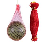 Melons Hammock Pack Of 100 Watermelon Nets - Heavy Duty Fruit Hammock, High Bearing Capacity Melons Cradle, Reusable Cantaloupes Hanging Mesh Bag, Vertical Garden Growing, For Cantaloupe Honeydew