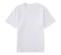 melookii Kids Plain T-Shirt Unisex Short Sleeve Tees Tops for Boys & Girls | 100% Cotton, Crew Neck Basic Blank T Shirts, Solid Casual School PE Uniform Clothes for Children