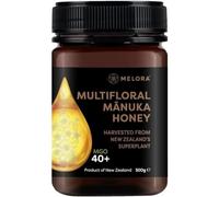 Melora Genuine Manuka Honey - 40 MGO, 500g - 100% Pure & Traceable Manuka from New Zealand