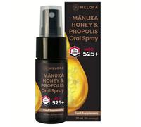 Melora Propolis & Manuka Honey Oral Spray, High Strength, UMF 15+, MGO 525+ | 20ml bottle, 85 servings of high-strength Manuka honey and propolis