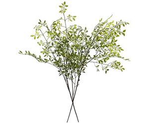 Melorca&Guilla Artificial Plants,2PCS 43" Green Nandina Faux Branches for Vase,Artificial Plants for Shop Garden Office Home Décor