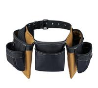 MELOTOUGH 14-Pocket Tool Belt Combo with Pouches for Electrician & Carpenter, Heavy Duty Adjustable Work Utility Belt for Men, Industrial-Grade Tool Rig Organizer, Work Apron