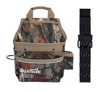 MELOTOUGH Carpenter Tool Pouch with Belt Hammer Holder Nail Pouch | Heavy Duty Tool Belt Bag, 14 Pockets & Loop Attachments for Electrician, Construction, DIY, Framer, Construction, Camo