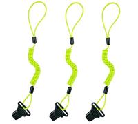 MELOTOUGH Coiled Lanyard,Hard Hat Lanyard with Clamp End,Hard Hat Tether,No Snag Design,Weight Capacity 2lbs