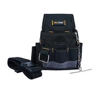 MELOTOUGH Electrician Tool Pouch Tool Belt Pouches with Belt Clip, Electrical Tape Chain, Multiple Pockets Tool Organizer for Technician, Maintenance, HVAC