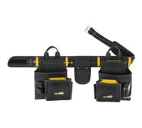 MELOTOUGH Heavy Duty Tool Belt 21 Pockets Tool Rig Combo Apron Tool Pouch, Comfort Back Support, Durable Construction Work Belt for Framers, Carpenters, Electricians,Yellow