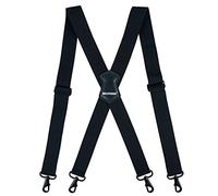 MELOTOUGH Men's Braces 5CM 2 Inch Wide Suspenders Full Elastic X Back Suspender with Snap Hooks for Trousers, Adjustable for Big and Tall, 3.8 CM