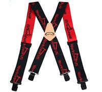 MELOTOUGH Men's Suspenders Fully Elastic 2 inch Wide X back Heavy Duty Work Suspenders, Work Gear Us