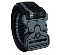MELOTOUGH Quick Release Work Belt 1.5 Inch Web Work Tool Belt with Heavy Duty Metal Buckle for Tool Pouch, Construction, Electrical (Grey)