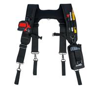 MELOTOUGH Tool Belt Suspenders Construction Bag Suspenders Padded Work belt Suspenders for Carpenter/Electrician/Roofing/Farmer work Suspension Rig(H Back)
