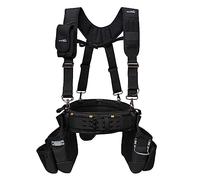 MELOTOUGH Tool Belt with Suspenders Tool Bag Supenders Framers Comb Apron Tool Belt Construction Tool Pouch Builder Heavy Duty Carpenter Suspension Rig for Electrician, Roofing,Contractor