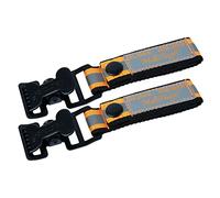 MELOTOUGH Work Glove Holder Glove Strap Quick Leash with Alligator Clip for Tool Belt 2 pk (Reflective Orange)